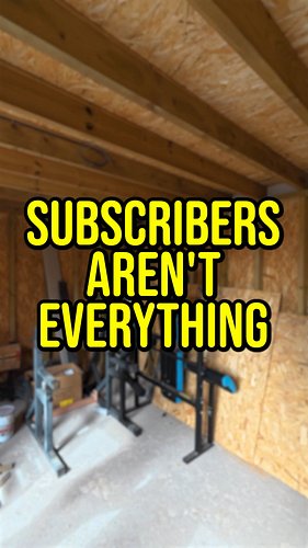 I used to think subscribers were everything.

Now I think returning viewers, comments, saves, shares and people actually cari...