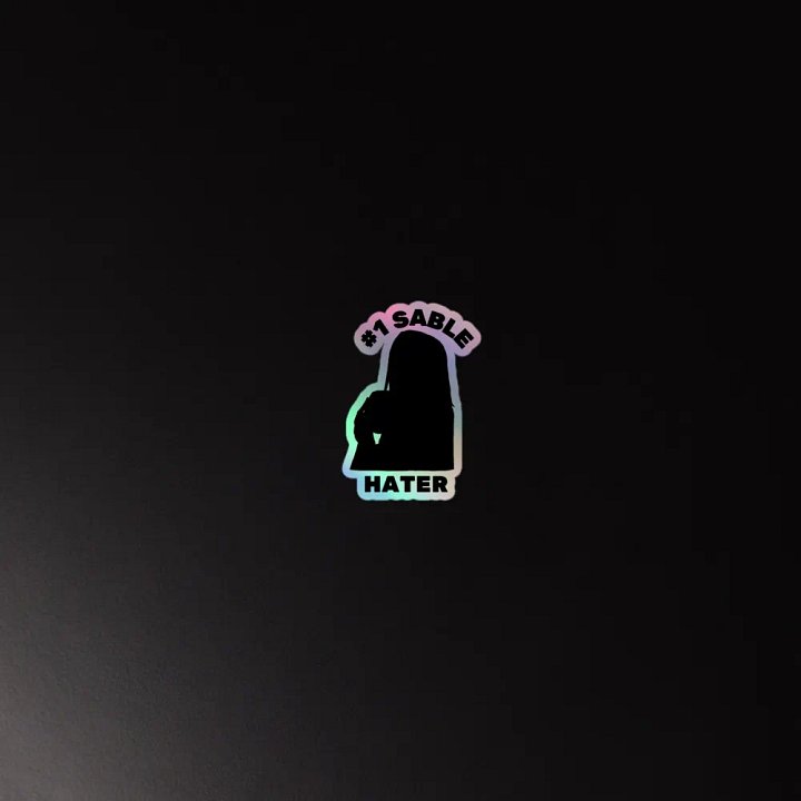 #1 Sable Hater Sticker [Holo] product image (2)