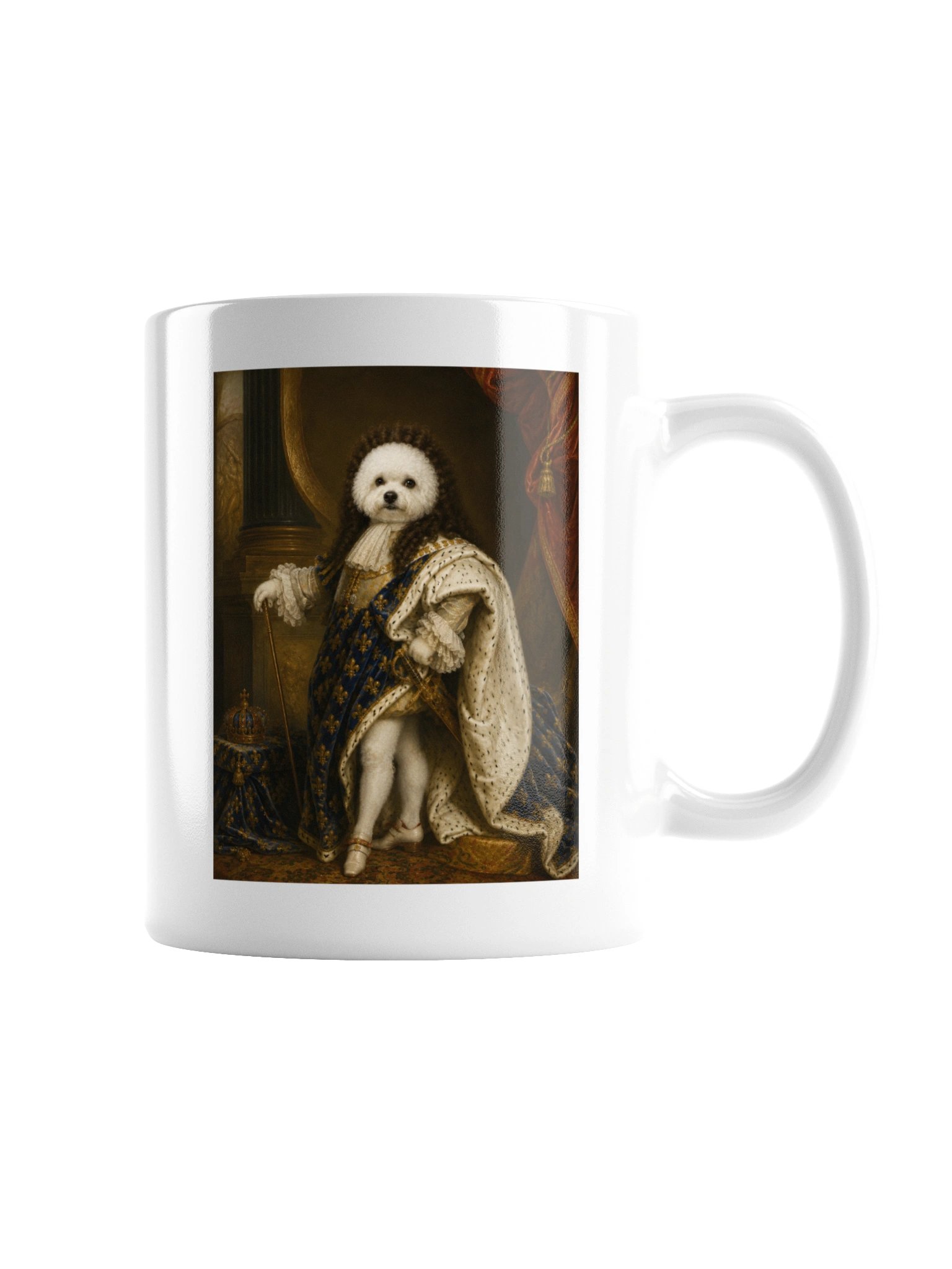 Bichon Portrait of Louis XIV Mug product image (3)