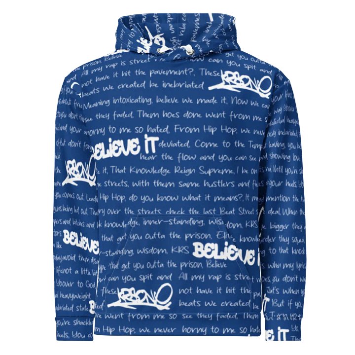 Believe It - KRS-One - BLUE - Unisex Hoodie product image (2)