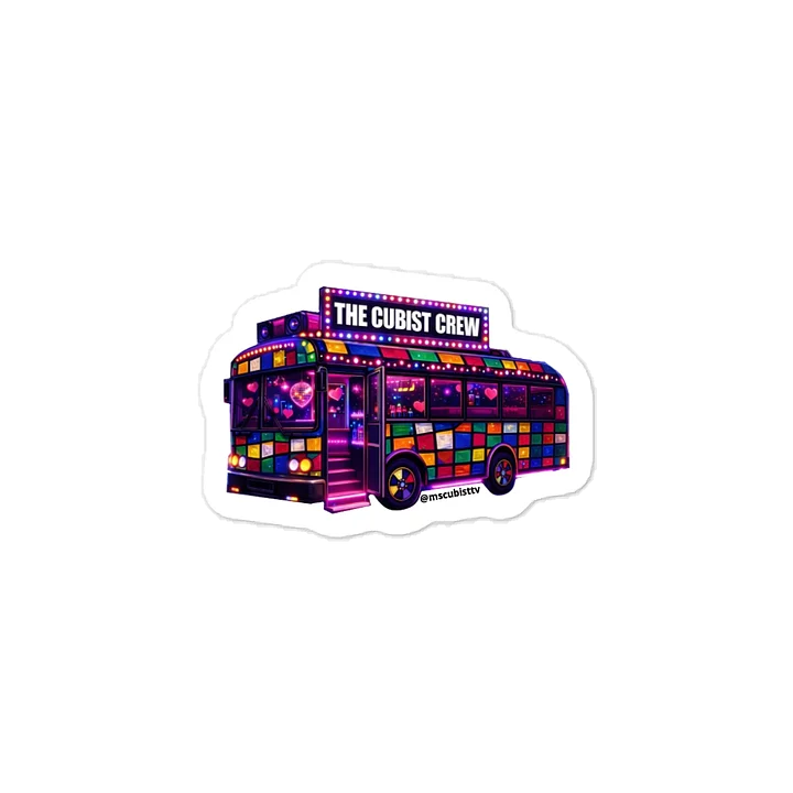 The Cubist Crew Party Bus Kiss-Cut Vinyl Decals product image (1)