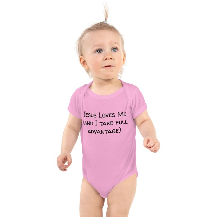Infinite Brooklyn Avery Baby Bodysuit- Jesus Loves Me product image (1)