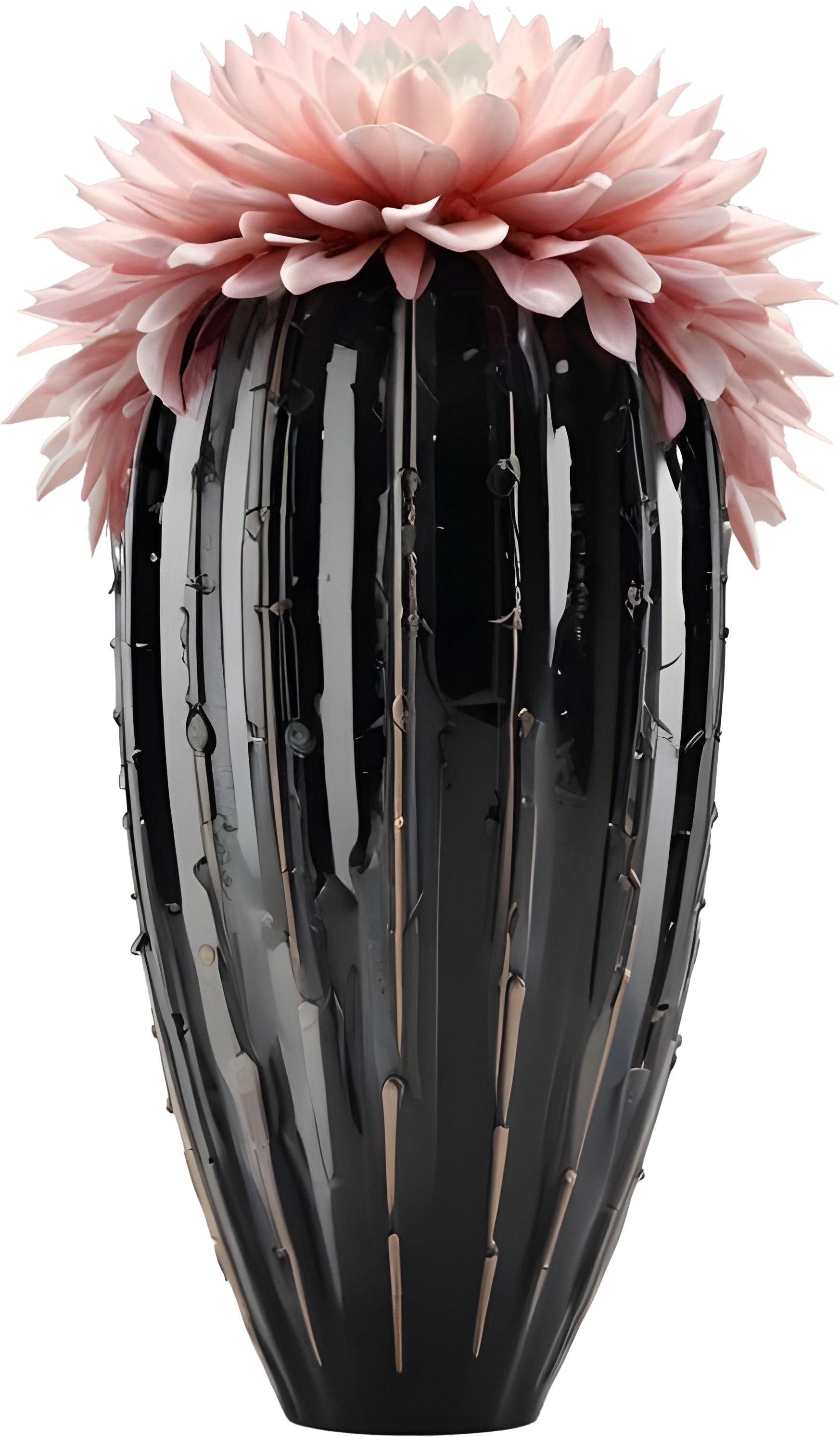 Monochrome Elegance Vase – Black & White Signature, PNG product image (1)