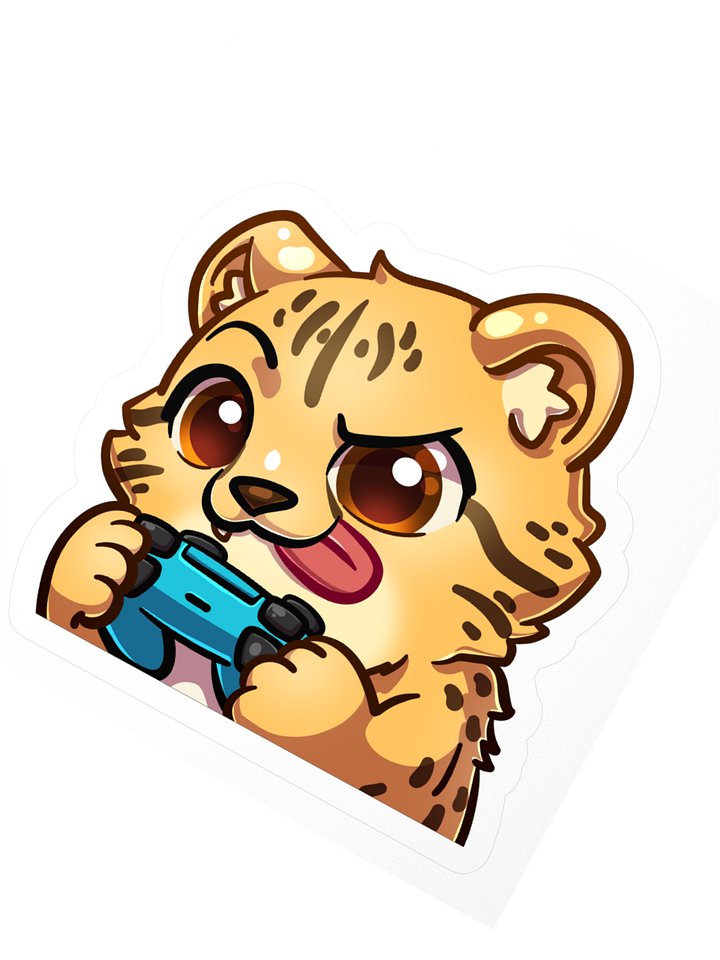 Gaming Cheetah Sticker product image (6)