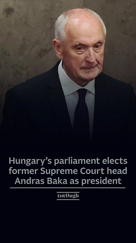 🇭🇺Hungary’s parliament has elected Andras Baka, the former head of the Supreme Court, as the country’s next president, follow...
