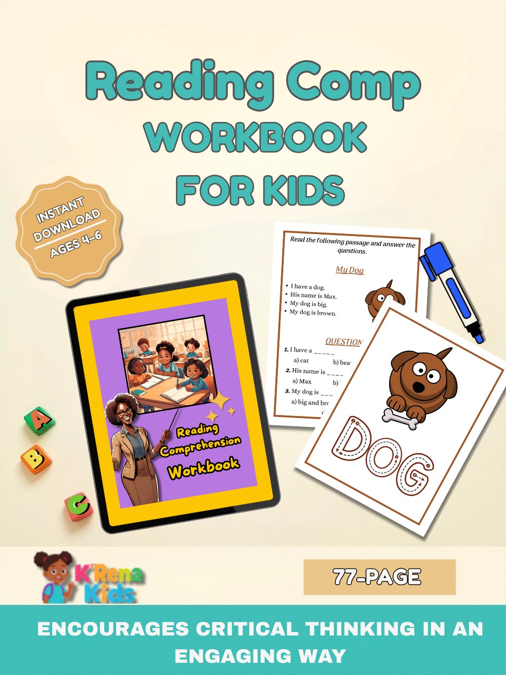 Reading Comprehension Workbook product image (1)