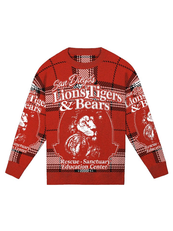 LTB Logo Red Tartan Knitted Sweater product image (1)