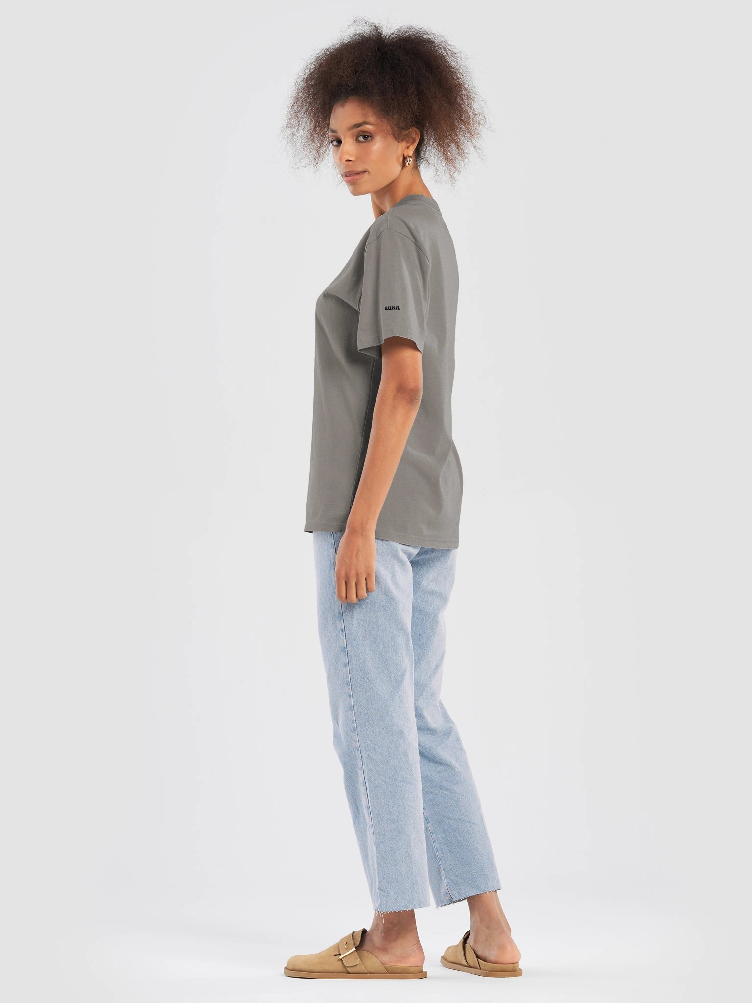 AQRA Signature Chest Logo Oversized T-Shirt product image (3)