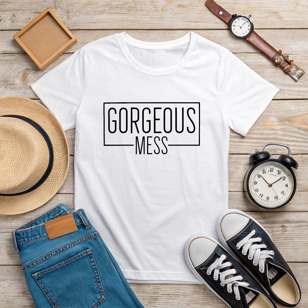 Gorgeous Mess - Women's White T-Shirt product image (2)