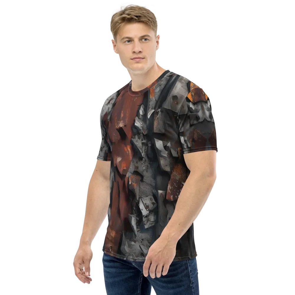Distressed Rust Texture Tee - Industrial Decay Art product image (3)