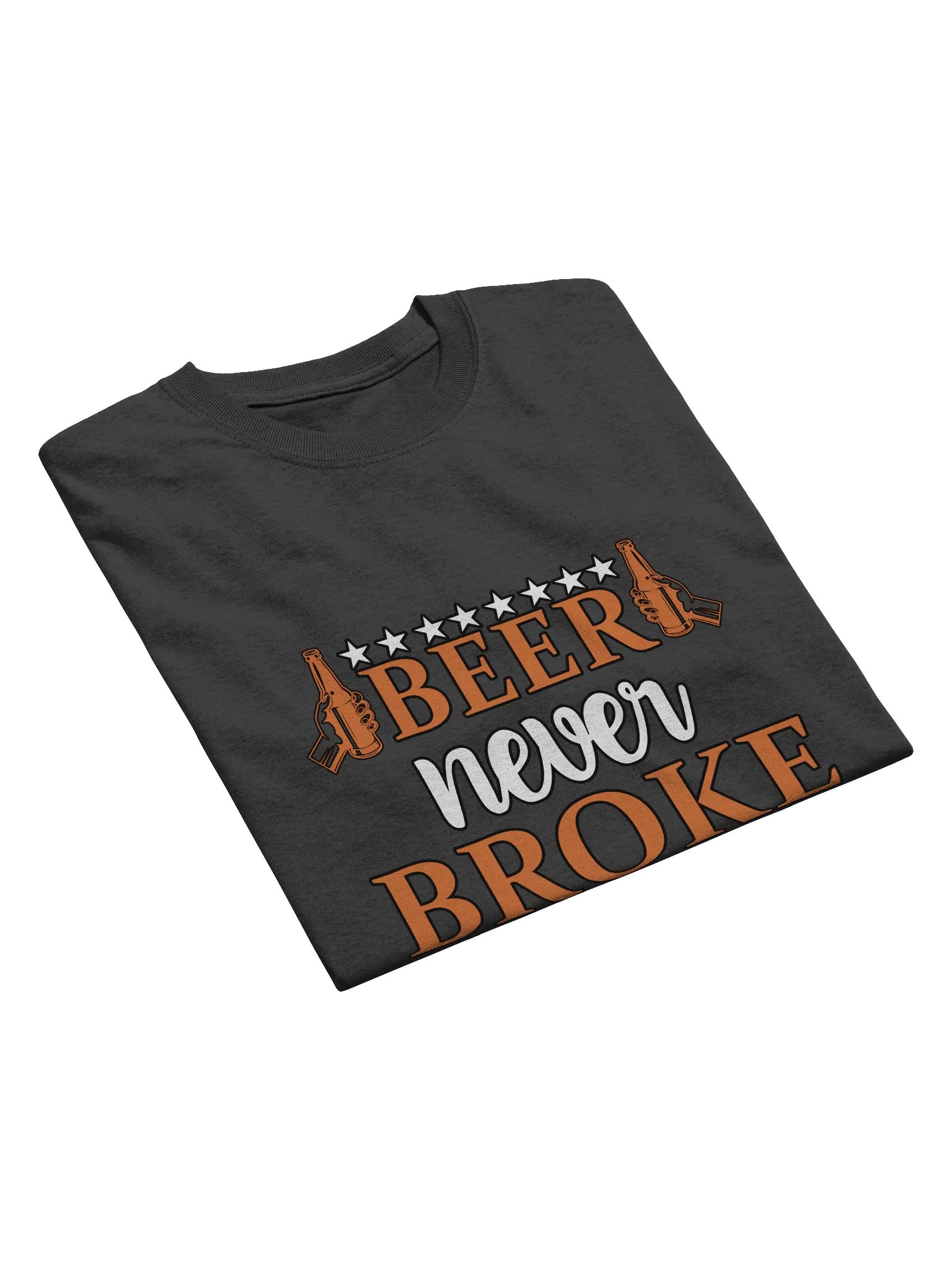 Beer never broke my heart T-shirt product image (3)