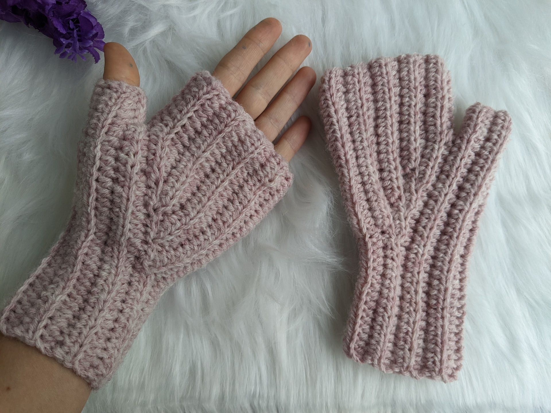 Crochet Wrist Warmers Pattern product image (9)