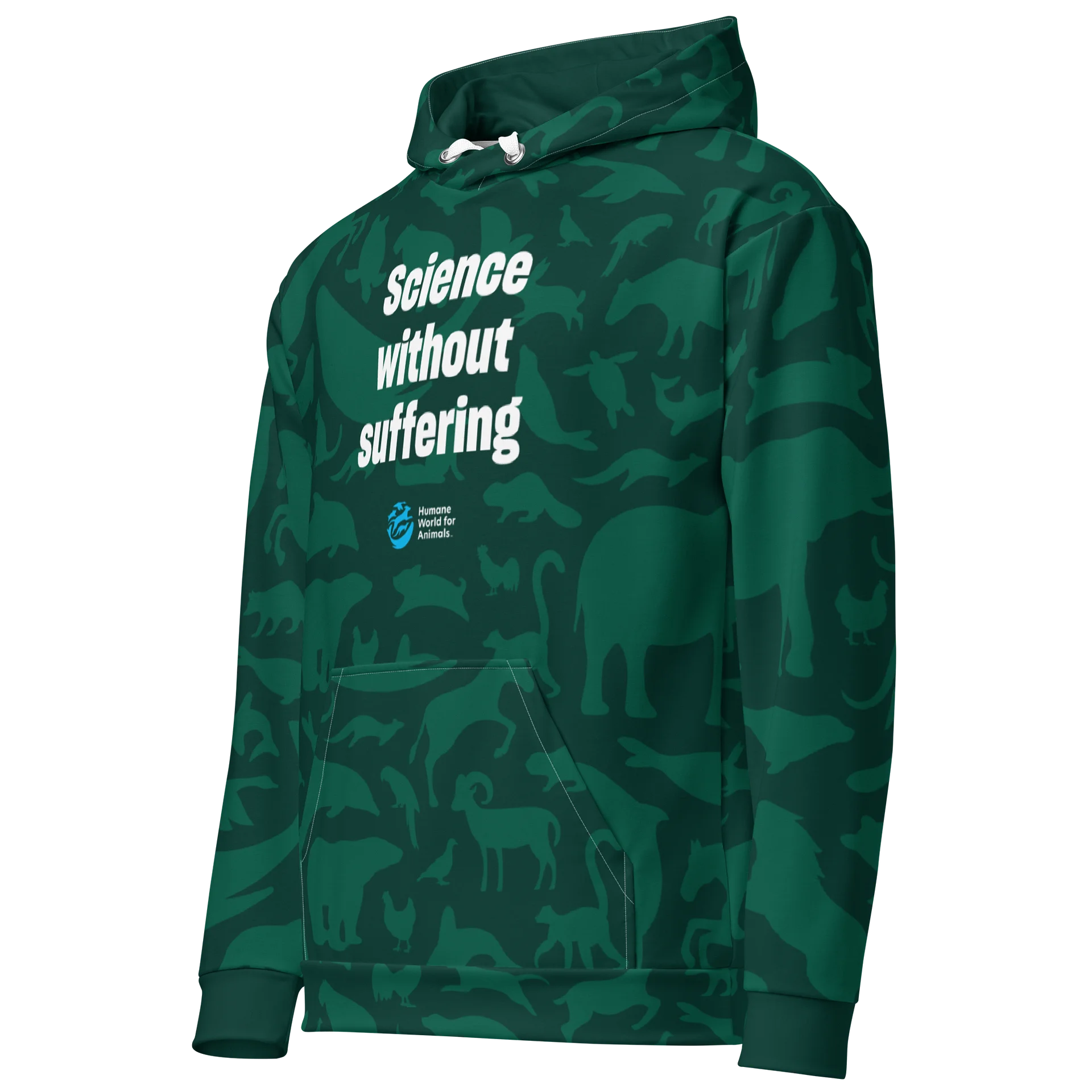 Science without suffering hoodie - Green product image (2)