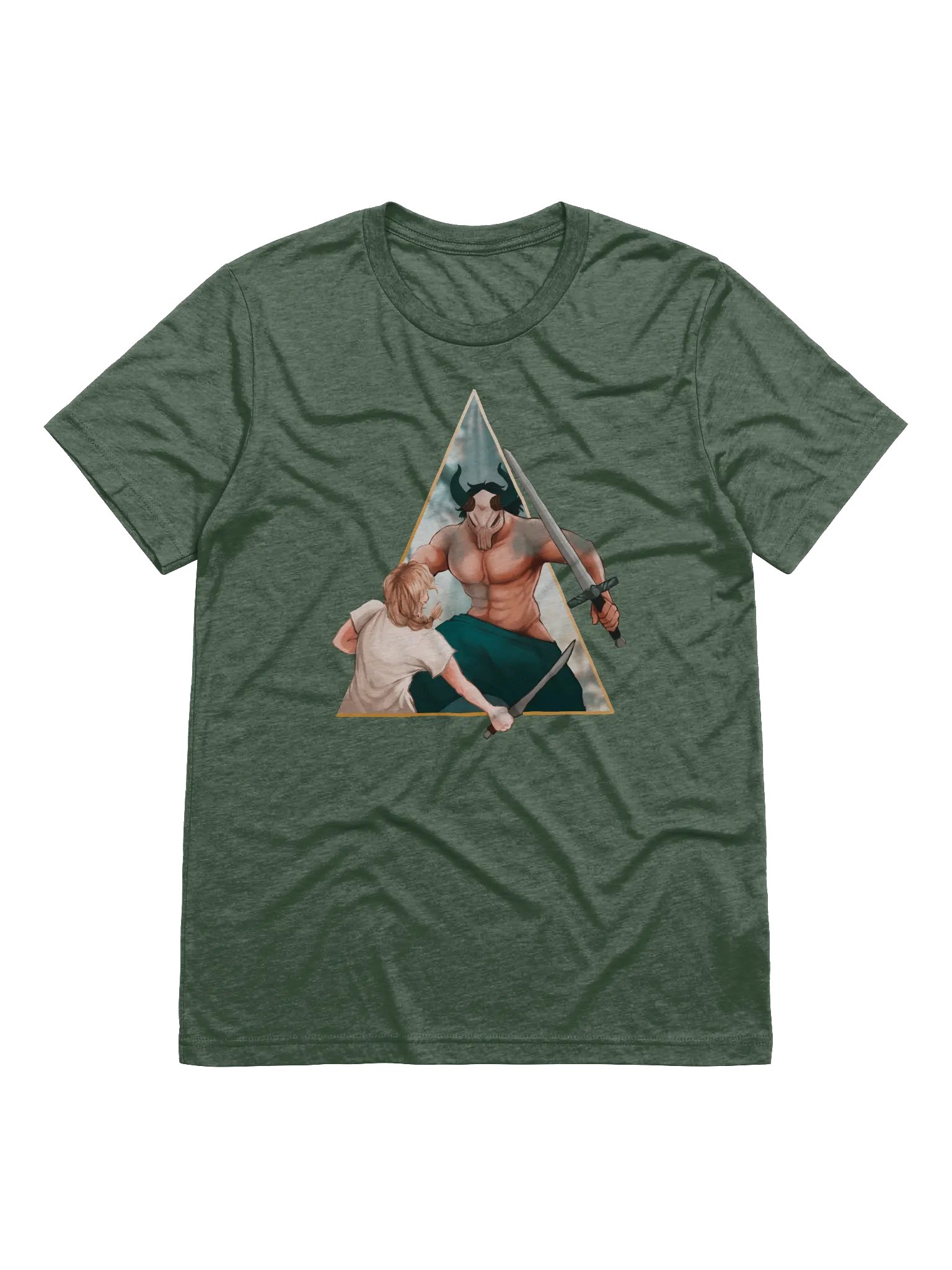 THE LESHY vs ISHANI Triblend T-Shirt - from Short Film Quest for the Sylvan Blade (Lux Arcana) product image (2)