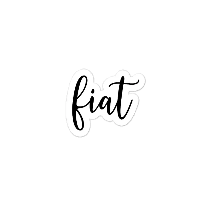 Fiat Script Sticker product image (1)