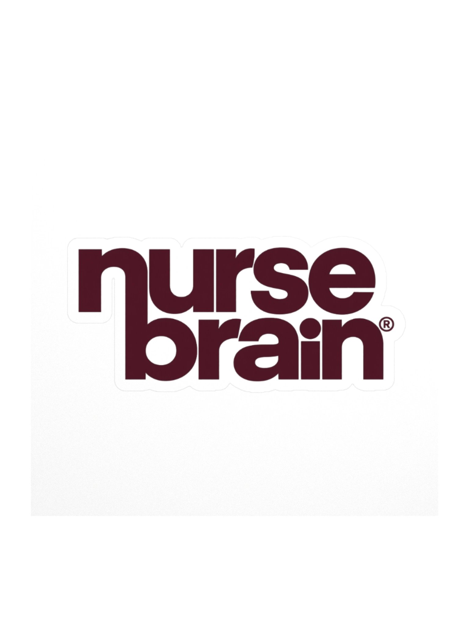 NurseBrain® Stacked Sticker product image (1)