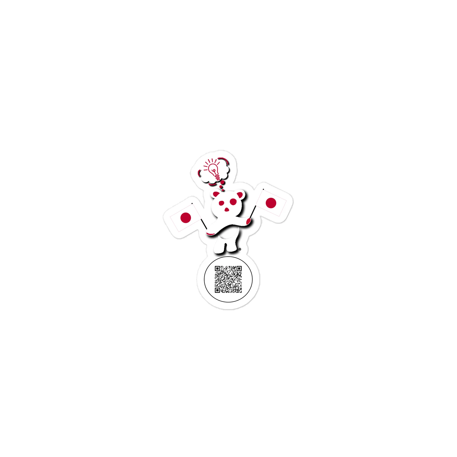 Japan — Country Bear Sticker | BehrBrained Media product image (1)