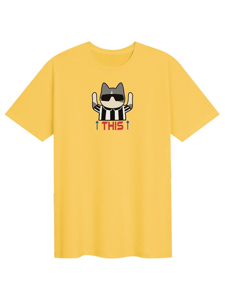 American Football Cat (THIS - touchdown signal) - Unisex Adult Super Soft Lightweight T-shirt product image (5)