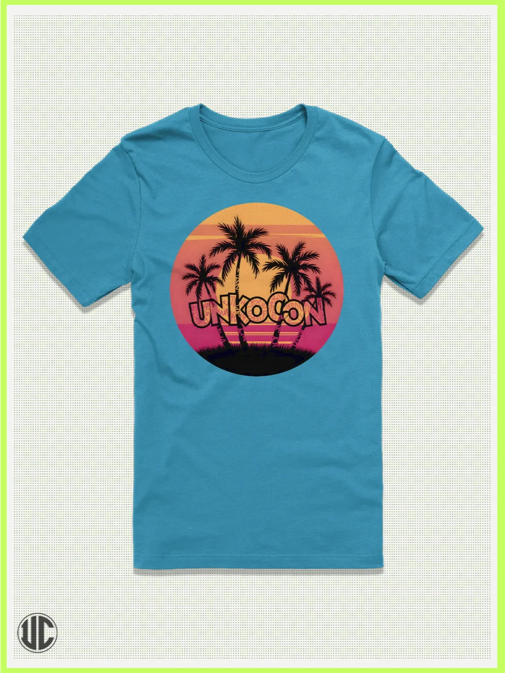 Sunset Mirage – UnkoCon Palm Tee product image (1)