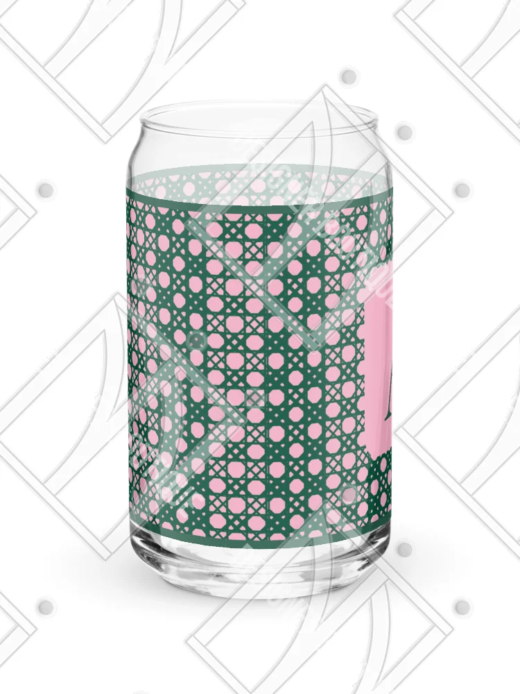 Verdant Garden Monogram A Can-Shaped Glass product image (5)