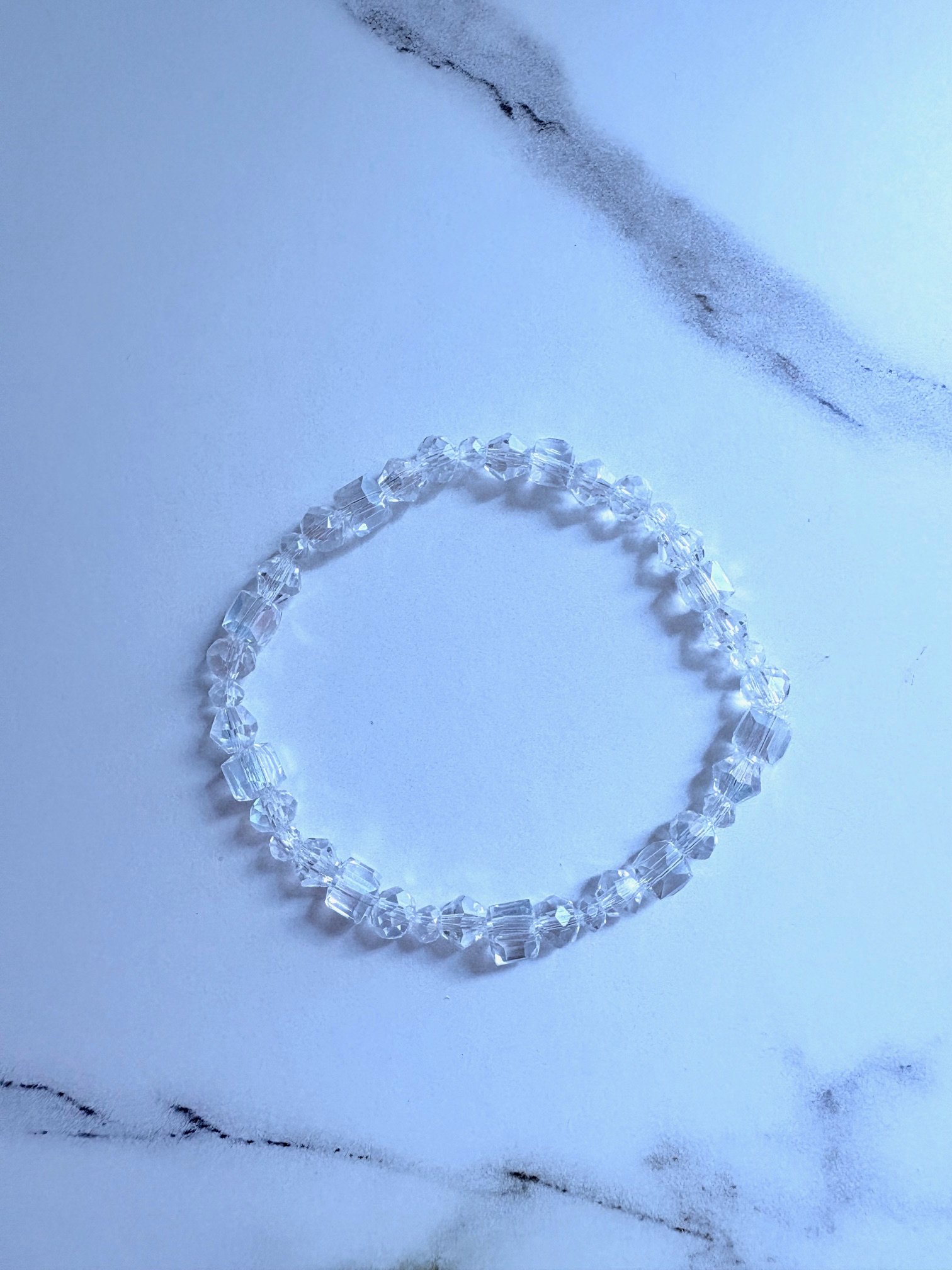 MFD-00162 | Handmade 7.5" Crystal Bead Stretch Bracelet | Coastal Charm Jewelry by Monique Faella Designs™ product image (1)