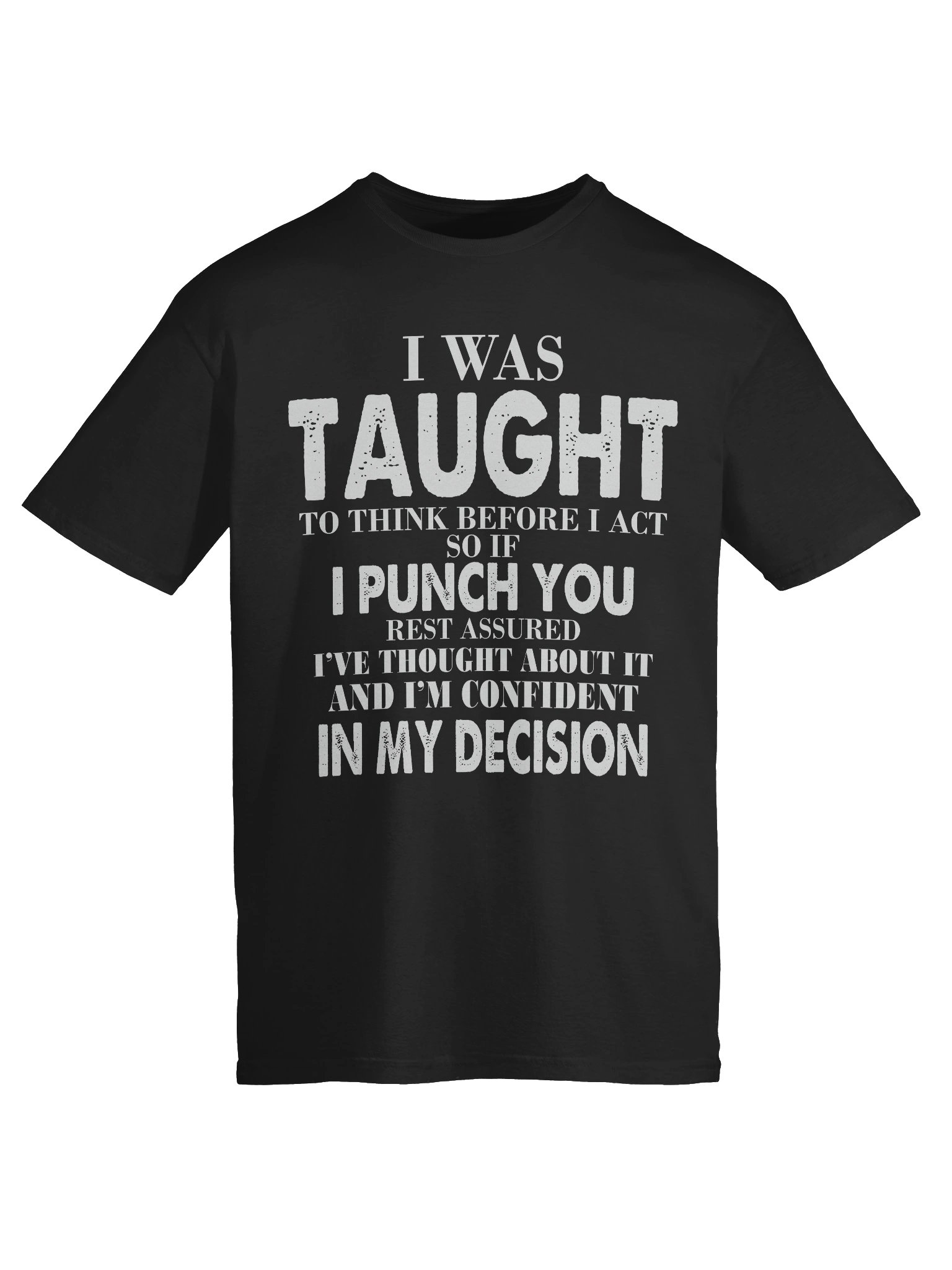 Meme – Think Before Act – Punch Decision – Gildan Softstyle T-Shirt product image (6)