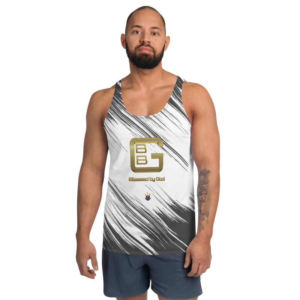 Black, White and Grey BBG Designer Logo Tank-top product image (1)