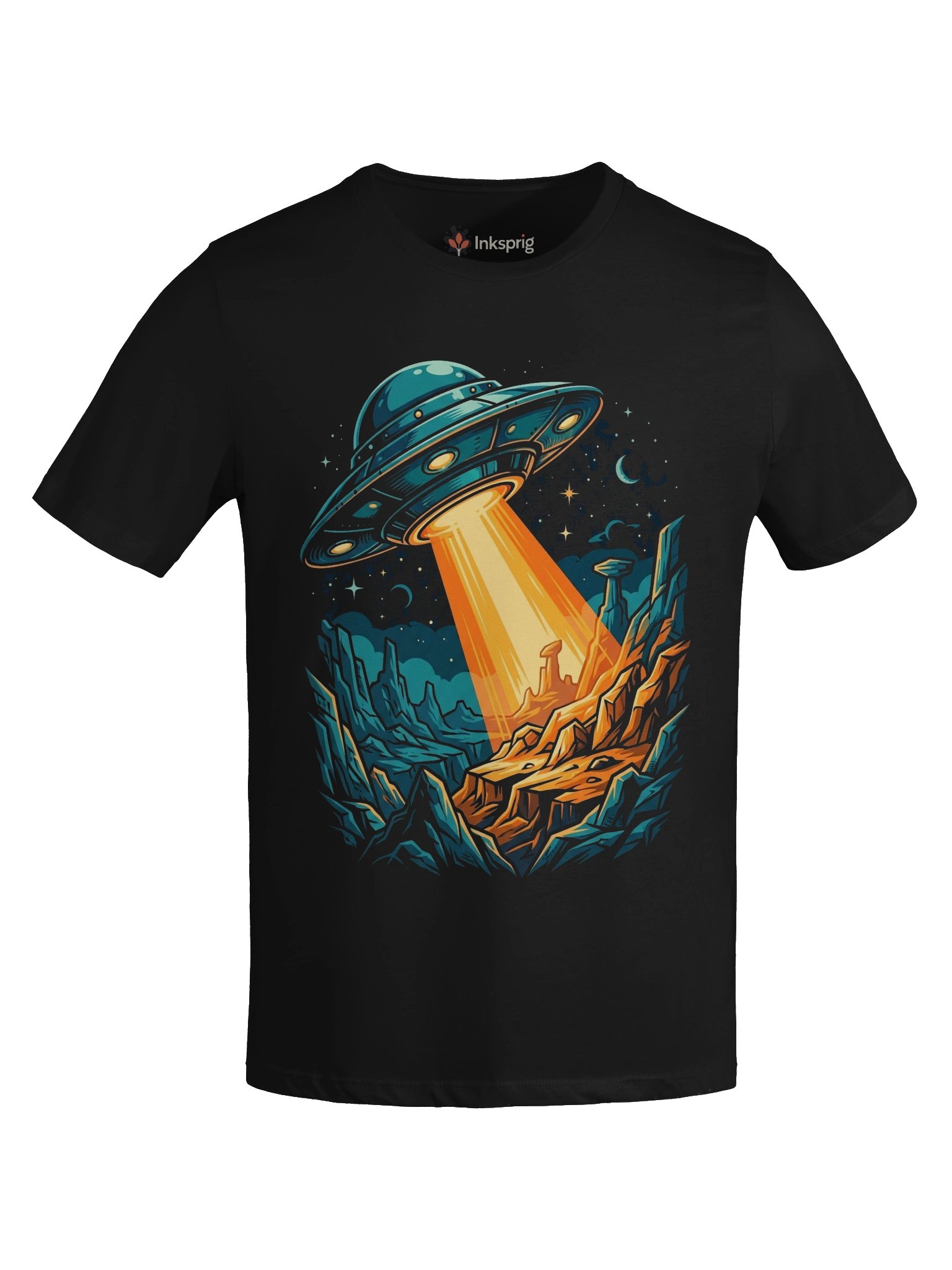 Orange Beam UFO Relaxed Tee product image (54)