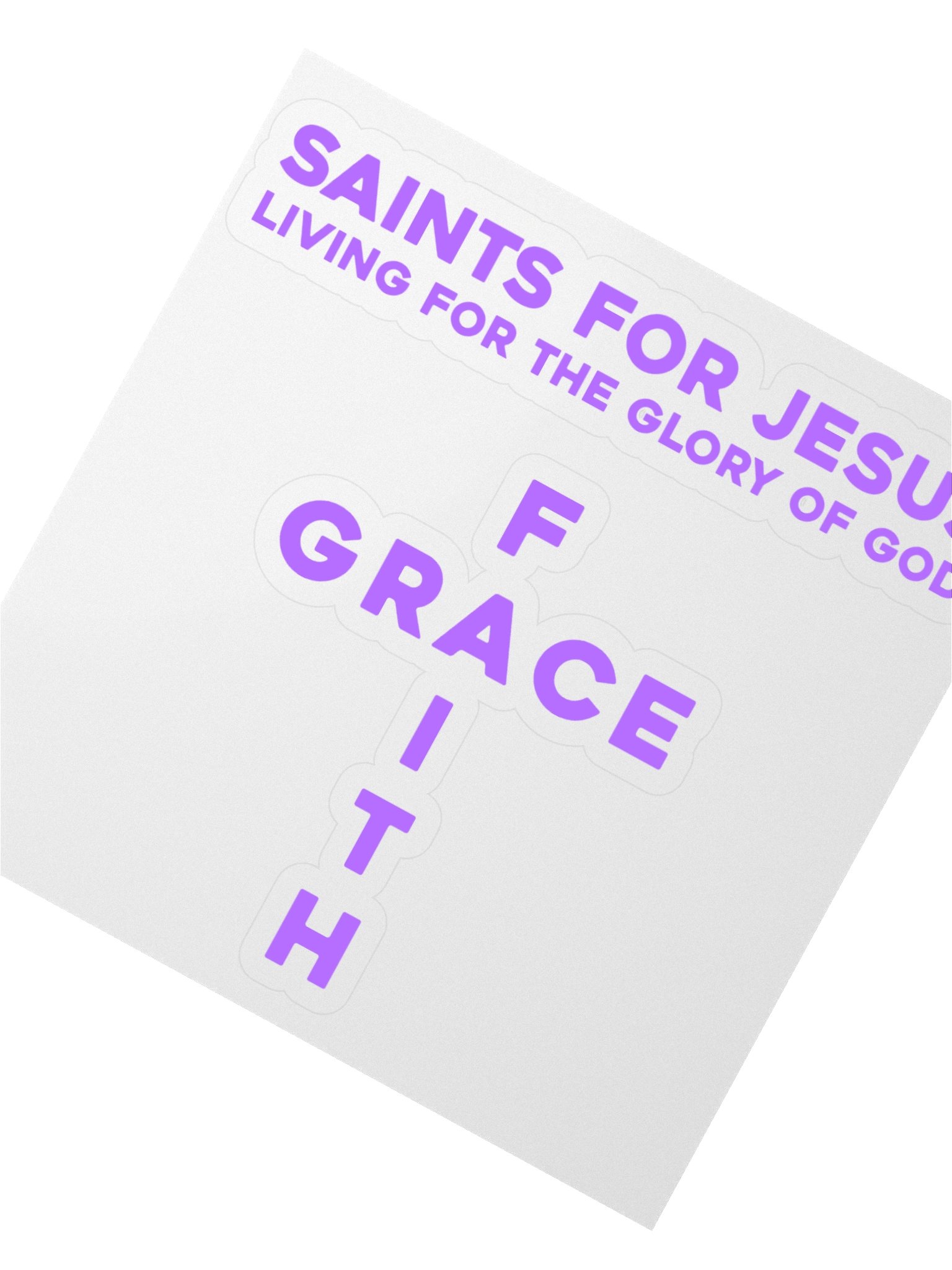 Saints For Jesus | By Grace Through Faith Cross Stickers Set product image (2)