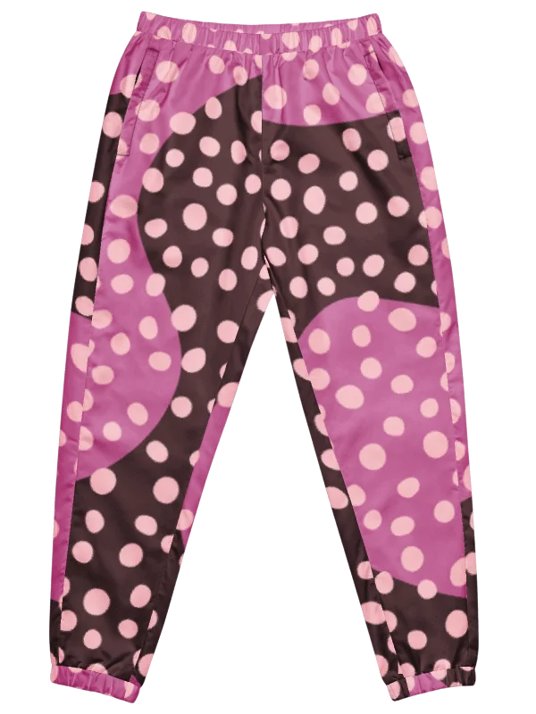 Pink Polka Wave Track Pants product image (1)