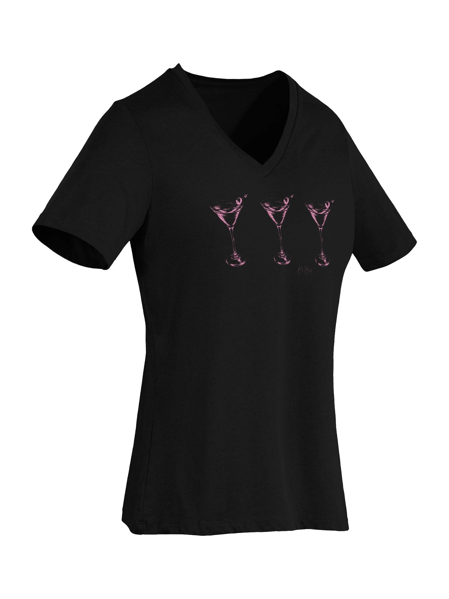 3 Martini's V-Neck Graphic T-Shirt product image (6)
