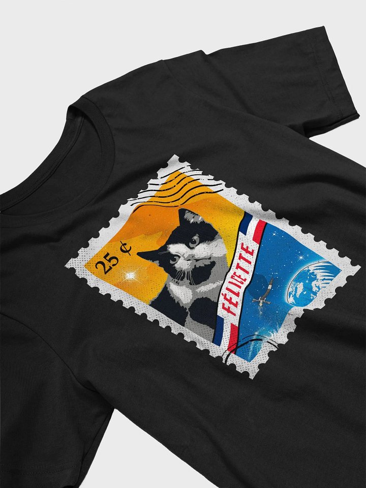 Felicette, First cat in space, France, 1963 — Unisex t-shirt, space t-shirt product image (1)