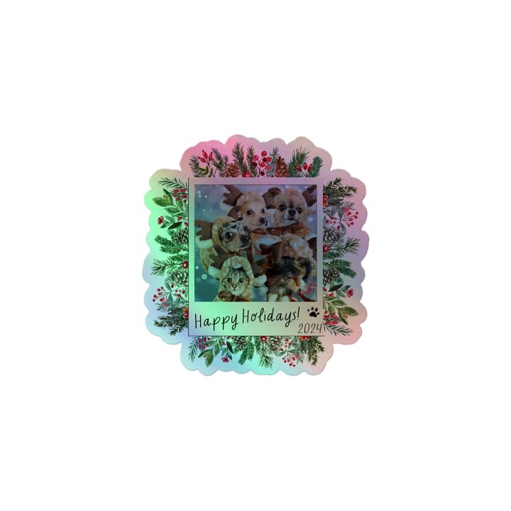 LIMITED EDITION Holographic Sticker - Paws [Holidays 2024] product image (1)