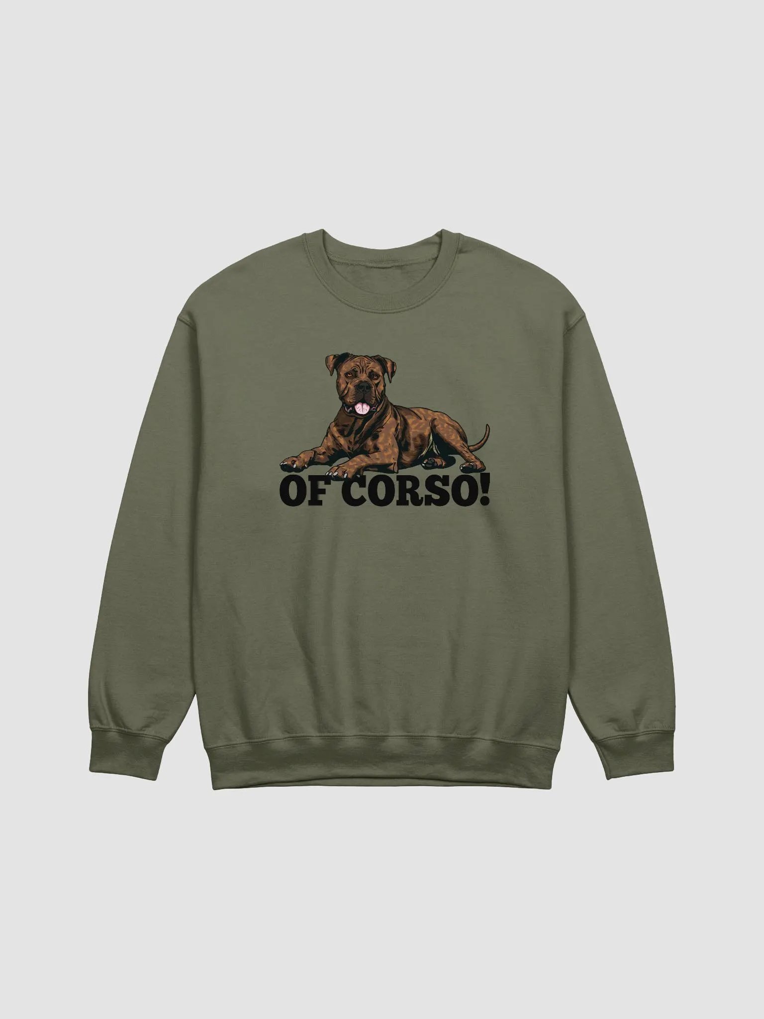 Of Corso! Sweatshirt of a Cane Corso (Brindle) | Funny Shirt for Cane Corso Paw-rents product image (1)