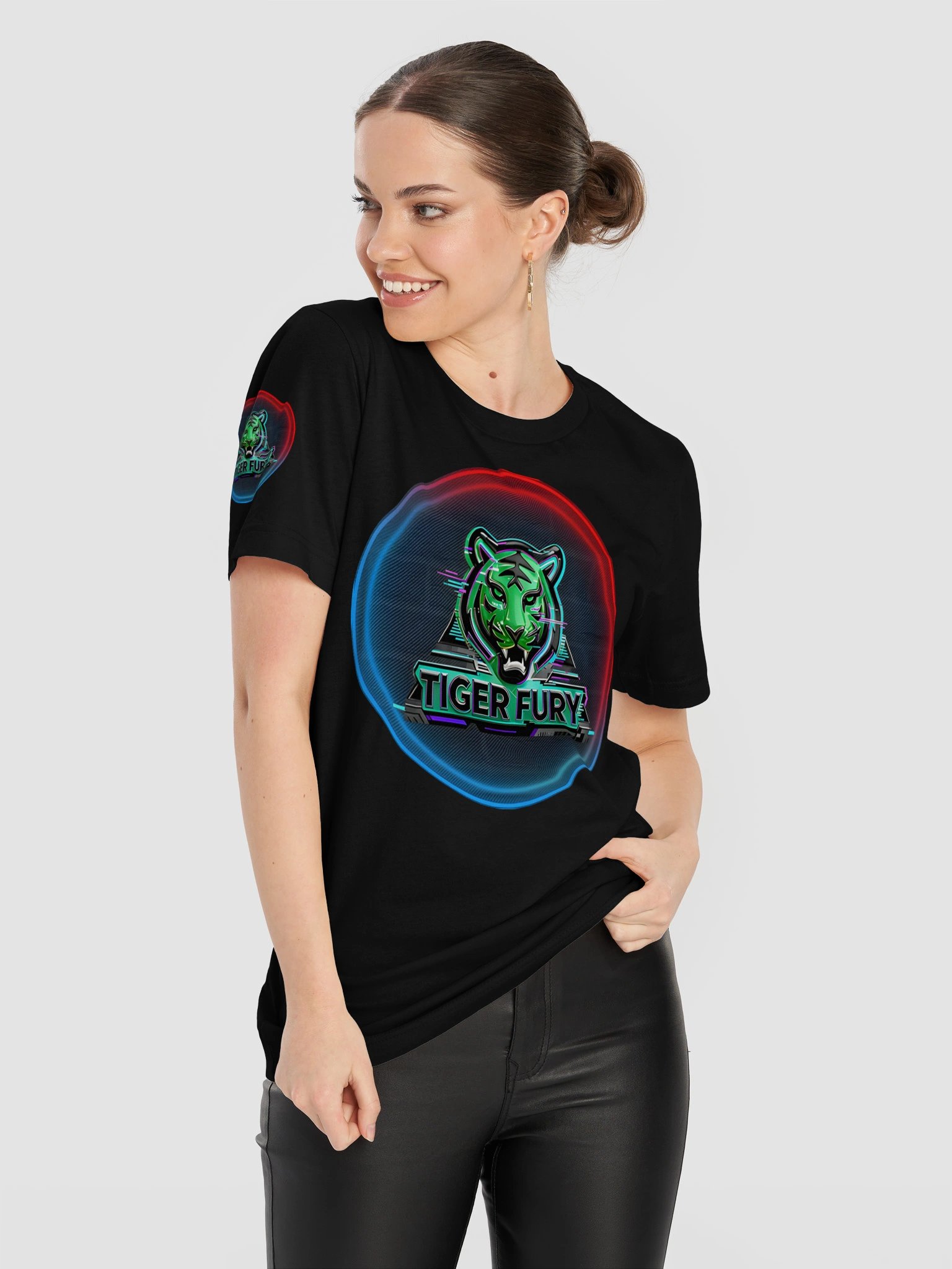Tiger Fury Neon Logo (Printed) Alt Tee product image (111)