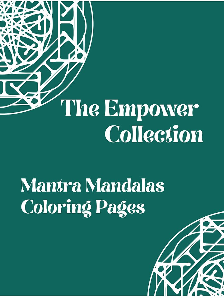 Mantra Mandalas Coloring Pages–Empower Collection product image (1)