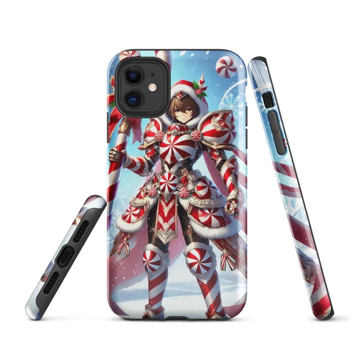 Peppermint Warrior iPhone Tough Case – Festive Defender product image (1)