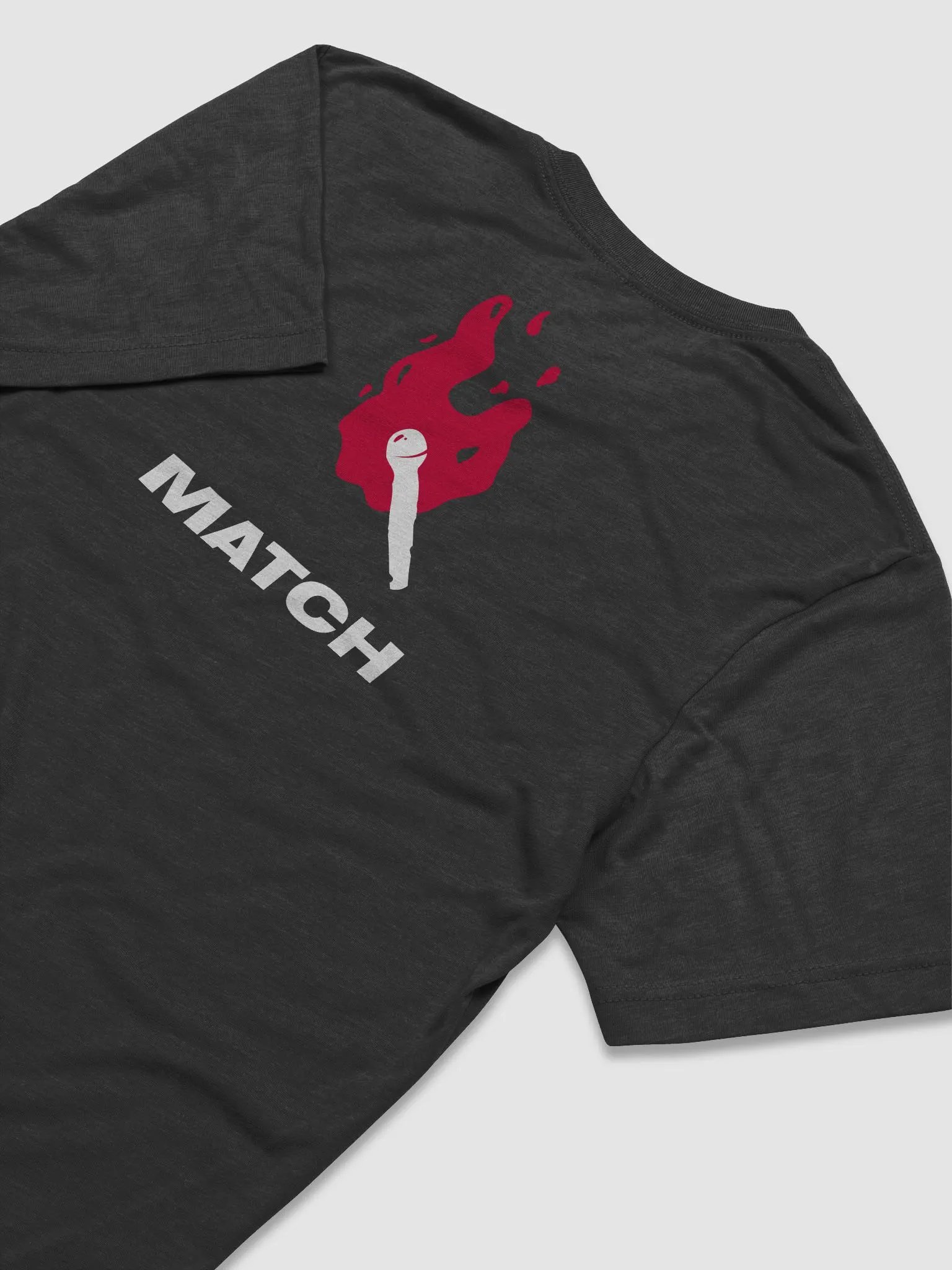 Match Tee (black triblend) product image (4)