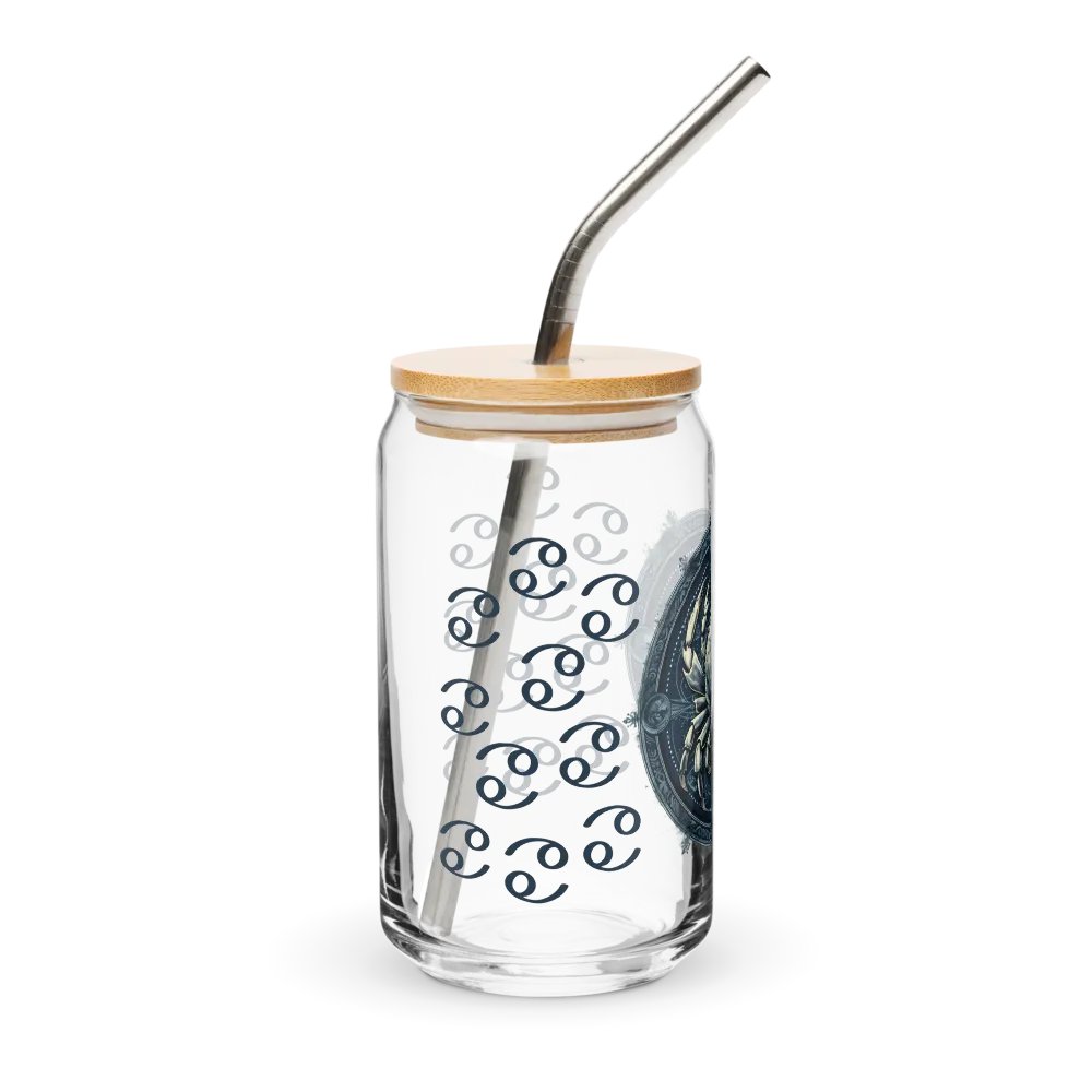Cancer Zodiac Glass Can Sipper product image (5)