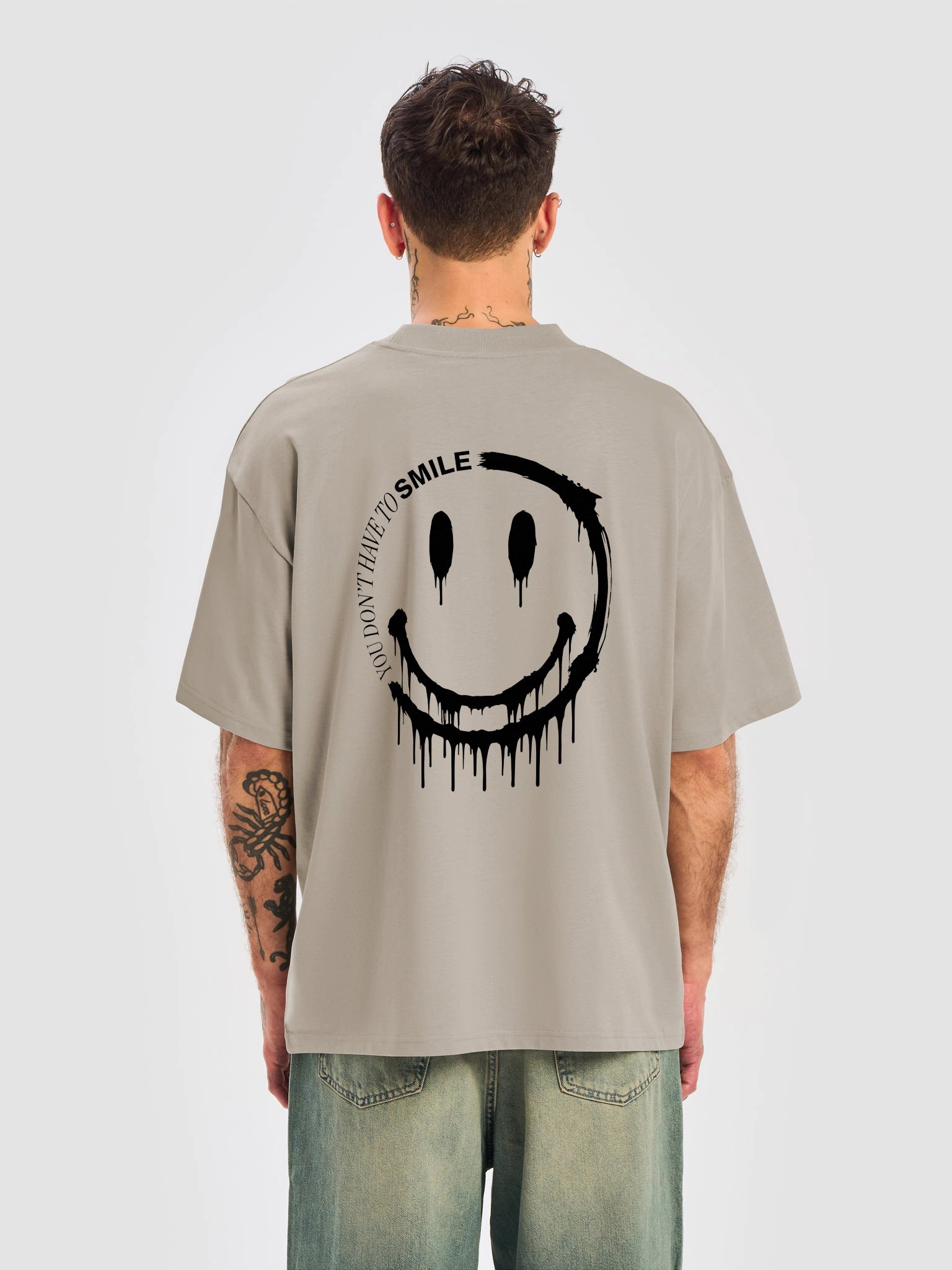 SMILE Organic Oversized Crew-Neck T-Shirt product image (6)
