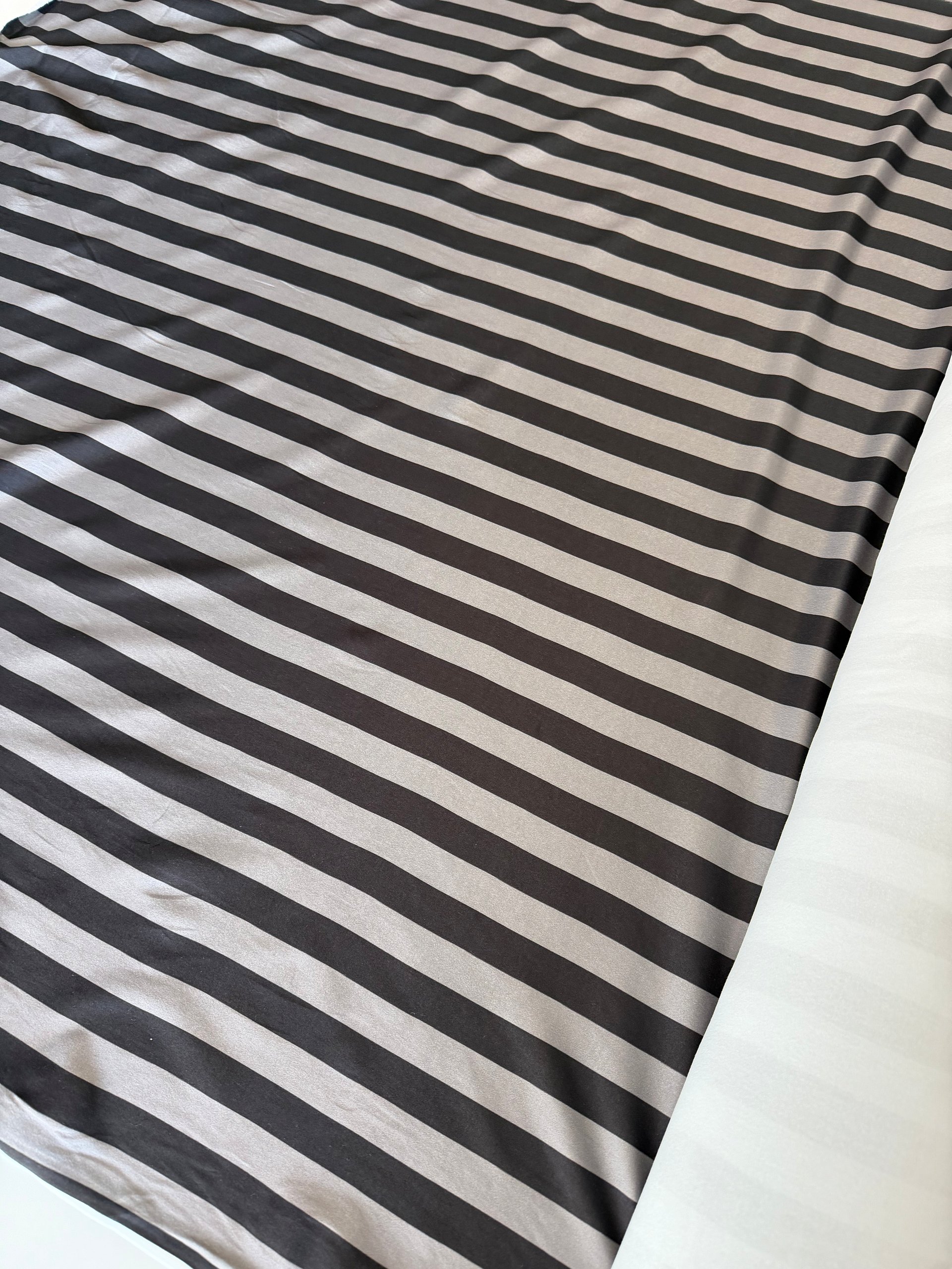 Black & Gray Stripe DBP Fabric product image (3)