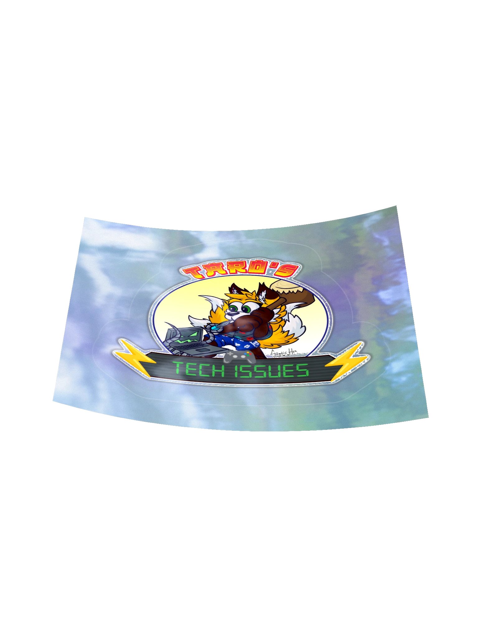 Taro's Tech Issues Holographic Sticker product image (6)