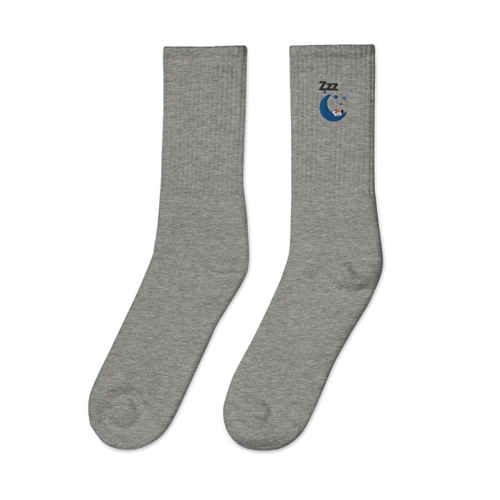 Dreamy Cresent Moon Catnap Crew Socks product image (3)