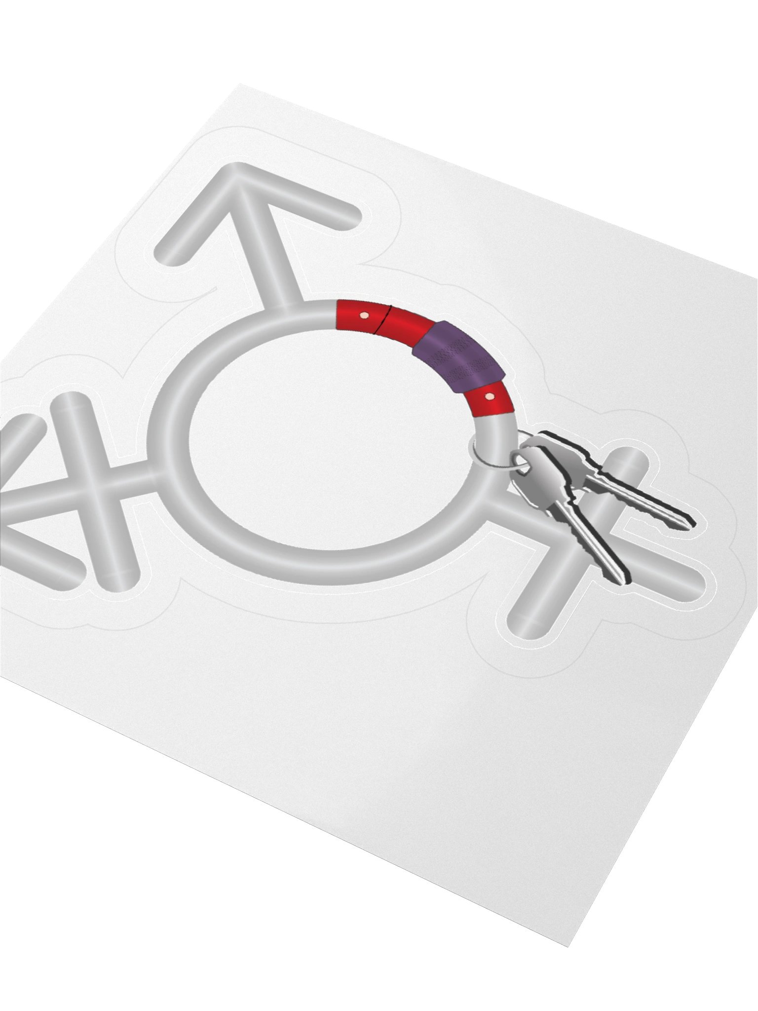 Transgender Symbol Carabiner Sticker product image (9)