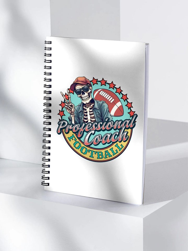 Professional Coach Skeleton Football Spiral Notebook product image (1)