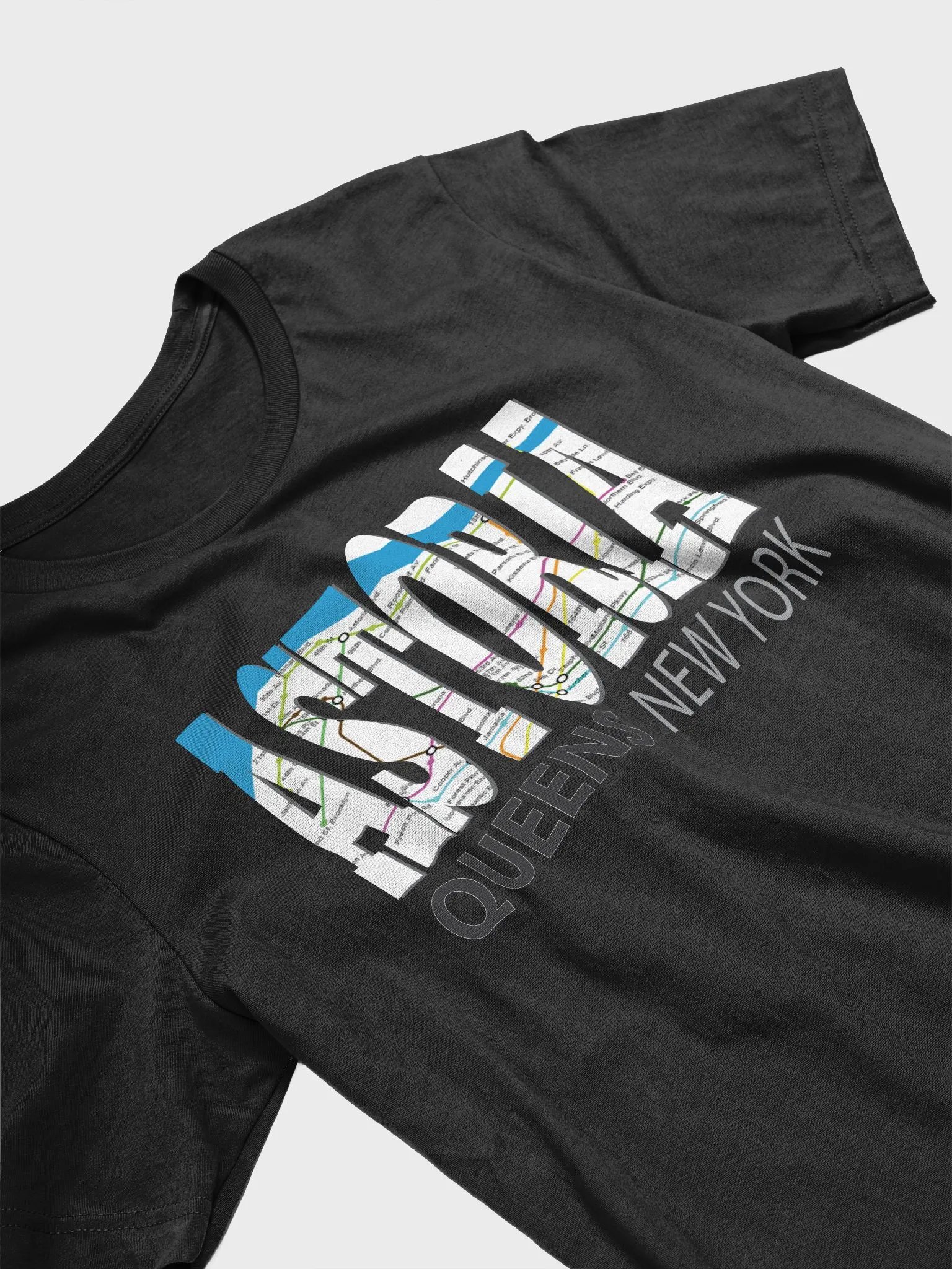 Fun Cool Astoria Queens New York with Subway Map NYC T-Shirt product image (4)