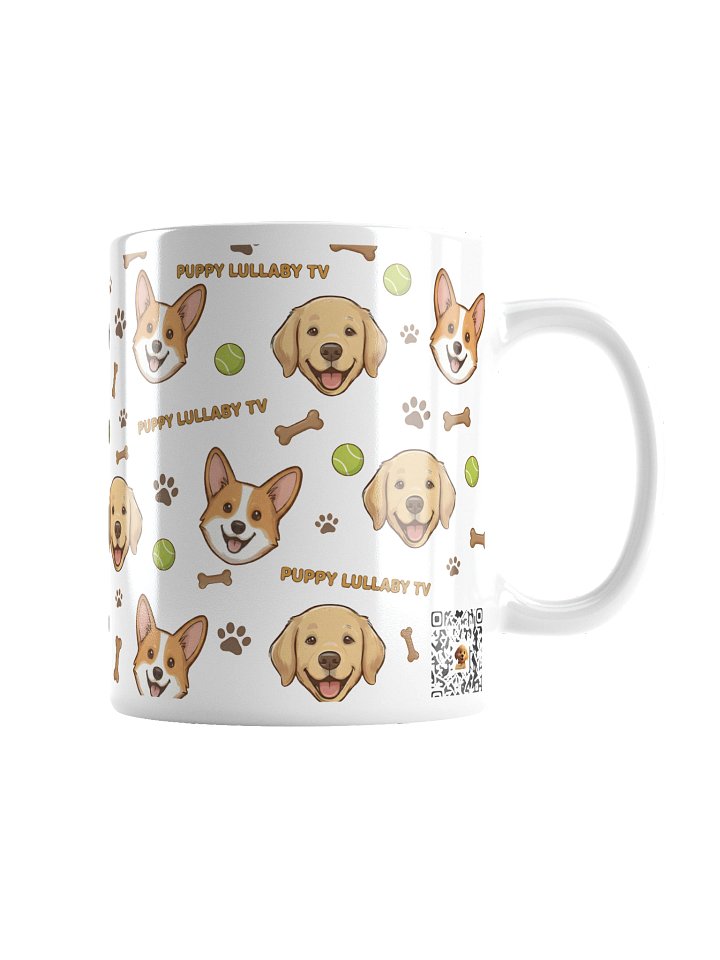 The "Puppy Pals" Allover Pattern Mug: Golden Retriever & Corgi Edition – Puppy Lullaby TV product image (3)