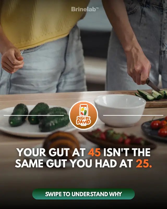 The way you ate years ago might not work the same anymore. Your digestion changes. Your gut changes. And suddenly, what you eat starts to matter in ways you didn’t notice before. You don’t need to eat like you’re 25 again. You might just need to eat differently. Want to see where fermented foods can fit? The Real Fermentation System is linked in my BIO.