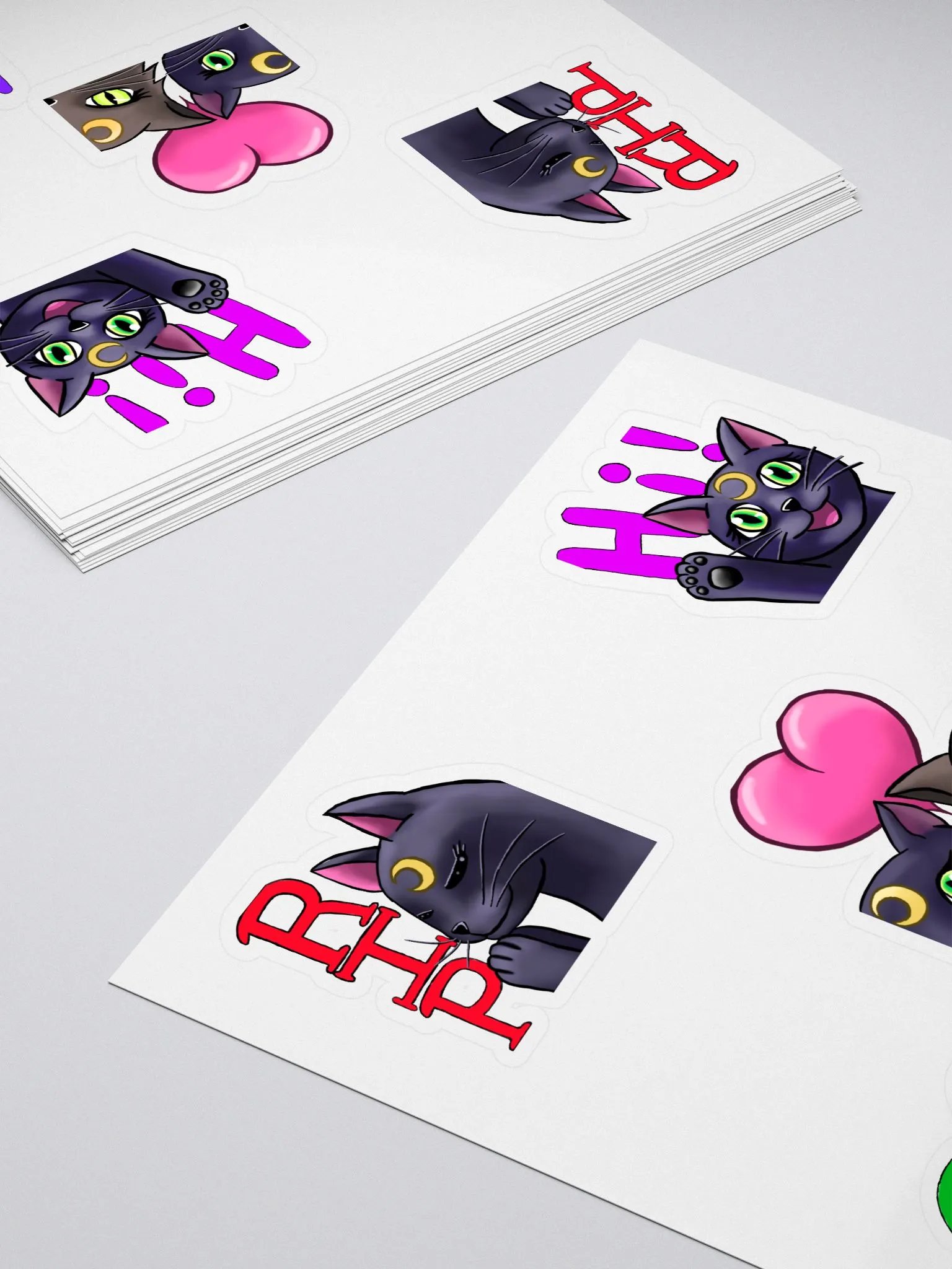 Kitty Emote Sticker Sheet product image (4)