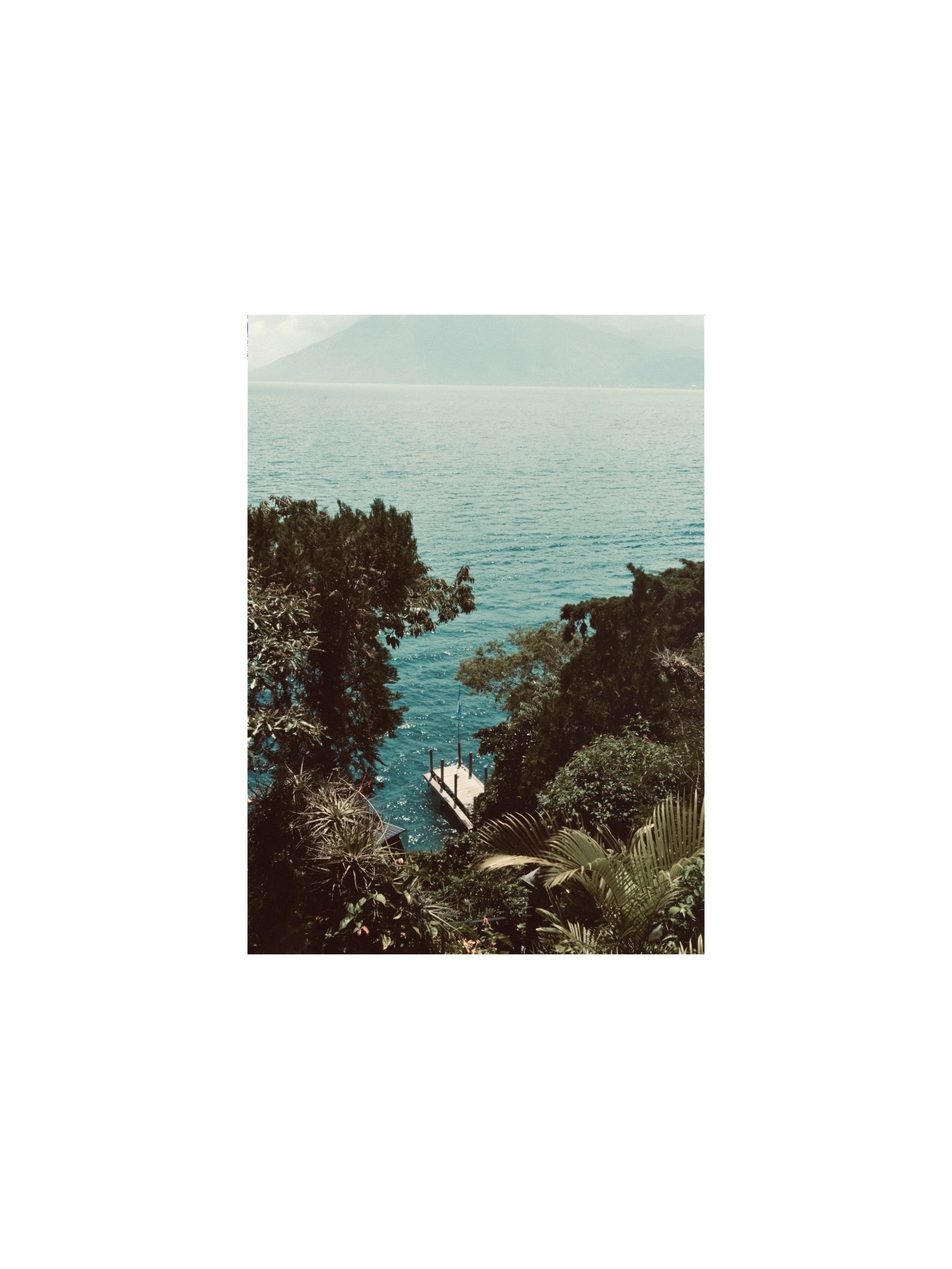Lake Atitlan - Shoreline and Private Pier – (Print Only) product image (1)